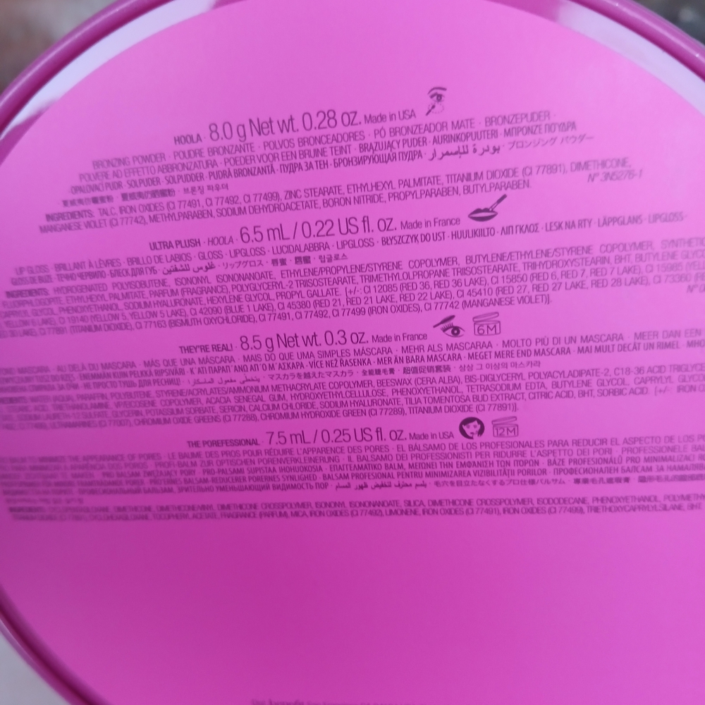 Benefit Cosmetics Maximalist Pink Party Bucket Collectible 3 Piece Tin Canister - Picture 9 of 11